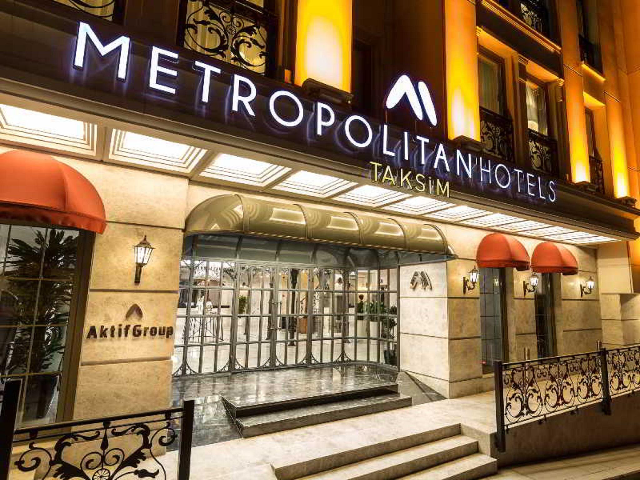 Metropolitan Hotels Taksim Istanbul Exterior foto